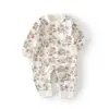 Mono de Punto con Botones en el Hombro para Bebé, Manga Larga, Algodón Puro, Ropita para Primavera y Otoño para Niños y Niñas, Bebés y Niños Pequeños, Ropa para Gatear de Primavera y Verano