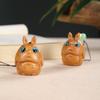 Colgante para Teléfono Móvil Totoro Madera de Sándalo Verde Tallado Artesanal Joyería Llavero Accesorios para Bolso
