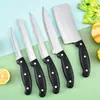 Juego de Cuchillos de Acero Inoxidable Personalizado de Cinco Piezas, Cuchillo de Cocina Multifuncional para el Hogar, Cuchillo para Deshuesar, Cuchillo para Pan, Juego de Cuchillos de Cinco Piezas en Caja de Regalo