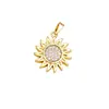 Colgante de collar con girasol y trébol, microincrustaciones de circonita, para mujer, accesorios de diseño de lujo discreto de nicho, venta al por mayor