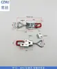 Venta al por mayor de fábrica acero inoxidable 304 hierro galvanizado abrazadera ajustable clip de bloqueo hebilla hebilla de caja tensor rápido