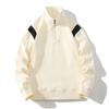 Sudadera con Cremallera Media para Hombre y Mujer Personalizada 2025 Sudadera de Marca de Moda Deportiva Casual Holgada Sudadera de Manga Larga Empalmada para Hombre