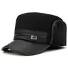 Gorro Cálido de Invierno para Hombre, Gorro Lei Feng para Hombres de Mediana Edad y Mayores, Gorra de Béisbol Gruesa con Protección para las Orejas para Exteriores, Gorra Gruesa de Padre