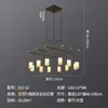 Lámpara retro de sala de estar estilo chino nuevo modelo creativo para edificio dúplex lámpara de araña de ingeniería estilo chino Zen lámpara de araña de mármol estilo chino