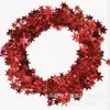 Estrella de Ratán de Cinco Puntas Más Vendida Transfronteriza Decoración Navideña Guirnalda de Estrella DIY Regalo Guirnalda de Cinta de Colores Accesorios para Árbol de Navidad
