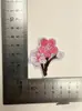 Parche Bordado de Planta de Primavera con Patrones de Árboles Pequeños, Flores y Pasto, Accesorios de Aplicación Bordada de Planta de Dibujos Animados