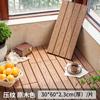 Piso de Madera Compuesta para Balcones y Terrazas Exteriores, Sistema de Ensamble, Estilo Minimalista Moderno, Impermeable, Renovación de Patios Exteriores