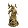 Latón Nuevo Kowloon Guanyin Recipiente del Tesoro Guanyin Dios de la Riqueza Bandera de Cinco Órdenes Cuchillo de Pie