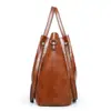 Conjunto de Bolsas Femininas Vintage de Quatro Peças, Bolsa de Ombro de Grande Capacidade, Bolsa de Mão, Bolsa Saco Transversal, Atacado do Fabricante, Versátil