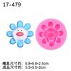 Material hecho a mano diy caricatura girasol colorido molde de silicona yeso difusor de aromaterapia salida de aire del coche epoxi
