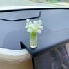 Adornos para coche mini botella de vidrio ramo decoraciones para coche accesorios para consola central de curación para coche suministros para damas