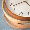 Reloj de Pared Estilo Japonés Reloj de Cuarzo Sala de Estar Hogar Reloj Sencillo Reloj de Pared Estilo Madera Moderna Reloj de Pared Silencioso