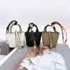 Pingente Mini Fofo Bolsa Pequena Couro Microfibra Cesta Charme Chaveiro Porta-Moedas Bolsa de Fone de Ouvido Charme