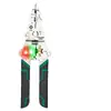 Alicates de Prueba Eléctrica Plegables para Pelar Cables, Alicates Multifuncionales para Pelar y Probar Cables para Electricistas, Alicates de Mano para Pelar Cables