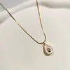 Colar de Abacate Estilo Ins, Corrente de Clavícula Exquisita, Corrente de Colar Personalizada de Alto Padrão, Design Original de Gota d'Água Nicho