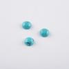 Anillo sintético negro línea azul turquesa superficie redonda 4 ~ 20mm brillante plano diy anillo colgante aretes tachón joyería con incrustaciones