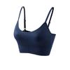 Shengzhan Tejido Original Costillado Espalda Descubierta Belleza Pecho Fitness Yoga Sujetador Deportivo para Mujer con Correas Ajustables, Estilo Transpirable y Delgado
