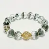 Pulsera Piedra de la Riqueza Fantasma Verde Ins Lujo Simple Accesible Diseño de Nicho Pulsera Versátil Suave Elegante como Regalo