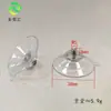 Venta Directa de Fábrica Ventosa Ecológica con Tornillos Plástico PVC Cabeza de Hongo Ventosa Transparente Ventosa con Agujero para Tornillo Gancho