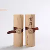 Cilindro de Té Caja de Regalo de Madera Maciza Lata de Té Engrosada Bolsa para Pastel con Logo Personalizado Caja de Embalaje China para Donas