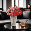 Flor Artificial Rosa Ocidental Decoração de Sala de Estar Peônia Estrangeira Flor Artificial Estilo Europeu Adereços para Fotografia de Casamento Decoração de Casa