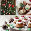 Navidad Transfronteriza Caliente Juego de Copo de Nieve de Resina Hoja Verde Decoración de Árbol de Navidad Empaque de Caja de Regalo Accesorios Hechos a Mano DIY