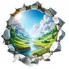 Adesivos Decorativos para Parede de Porta e Janela de Restaurante com Padrão de Paisagem Bonita Adesivos Impermeáveis para Carroceria 3