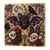 Set de Arte de Pintura de Diamantes DIY de Halloween Transfronterizo con Pegatinas de Perlas, Pintura Decorativa para Colgar en la Pared con Atmósfera Festiva