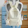 Nuevo Mochila de Viaje de Alta Calidad, Pequeña, Fresca, Linda, Estilo Chica Suave con Lazo, Mochila Estudiante Dulce Estilo Japonés