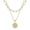 Collar de Set de Letras Apilables Europeas y Americanas de Amazon Transfronterizo Joyería que No se Desvanece Set de Accesorios de Joyería