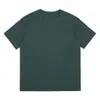 Camiseta de Manga Corta para Hombre de Color Liso Regular Europea y Americana Transfronteriza Estilo Caliente de Amazon 230g Algodón Puro Holgada Cuello Redondo Manga Corta para Hombre