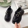Zapatos de Princesa para Niñas Zapatos de Cuero Pequeños 2025 Primavera y Otoño Nuevo Estilo Zapatos para Niñas Zapatos Individuales Negros Británicos Mocasines Venta al por Mayor