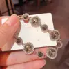 Pulsera de Flor de Trébol Incrustada con Diamantes, Estilo Retro Europeo y Americano, Pulsera de Moda Exquisita Personalizada, Joyería de Lujo Ligero de Alta Gama al por Mayor