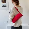 Bolso de ante retro estilo coreano para debajo del brazo, nuevo modelo 2026, bolso baguette versátil para el día a día, bolso tipo almohada de diseño nicho