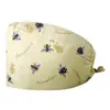 Gorro Médico Estampado a Prueba de Polvo, Gorro de Trabajo Transpirable sin Visera Quirúrgica, Gorro Médico Tipo Cúpula con Cola