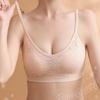 Thin Lace Sexual Beautiful Back Camisole Vest Mulheres Não-Anel de Aço Ajustável Gather-up Paramilis Anti-flacidez Sutiã de Uma Peça