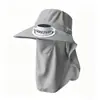 Chapéu de Verão Masculino Transfronteiriço com Aba Larga, Chapéu de Pesca, Chapéu de Pescador Anti-UV, Chapéu de Sol para Exterior, Chapéu Fresco