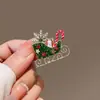 Série de Natal Broche de Árvore de Natal Design de Nicho Elegante Versátil Sino Decorativo Floco de Neve Corsage Acessórios para Suéter