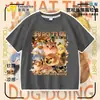 2026 Ropa para Perro Mi Cuchillo y Escudo Camiseta de Algodón Puro Manga Corta Shiba Inu Divertido Paquete de Emoticonos Abstractos Tops para Niños y Adolescentes 2