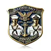Broche Memorial da Marinha dos Estados Unidos Novo Transfronteiriço Broche Comemorativo da Marinha do 250º Aniversário