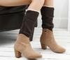 Venda Direta da Fábrica Meias Moda Europeia e Americana Lã Tricotada Renda Botão Meias Curtas Coberturas para Sapatos Coberturas para Botas Coberturas para Pés Atacado