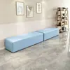 Sofá para salão de unhas área de descanso banco longo, banco longo para jardim de infância, banco para trocar sapatos com almofada macia, design simples
