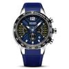 Reloj Megir para hombre, multifuncional, cronógrafo, resistente al agua, deportivo, de cuarzo, 2106G