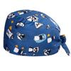 Gorro quirúrgico estampado para mujer, de algodón puro, a prueba de polvo, para quimioterapia, absorbente de sudor, transpirable, para dentista y enfermera.