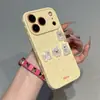 Capa de Celular com Design West Highland de Bolinhas em Formato de Coração Lateral para Apple 17 Pro Max, Alto Valor Estético para Meninas, Huawei Pura 90