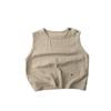 Chaleco de Gasa de Algodón de Doble Capa para Niños y Niñas 26 Verano Nuevo Estilo Coreano Estilo Japonés Algodón Puro Top Camiseta Ropa para Bebés y Niños Venta al por Mayor