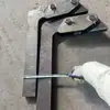 Acessórios para Gancho de Porta Traseira de Caminhão Basculante, Gancho em Forma de Sete, Gancho Articulado para Porta Elevatória, Gancho para Porta Traseira de Caminhão, Metabo
