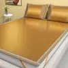 Nueva alfombrilla de ratán cómoda, alfombrilla refrescante de seda de hielo, alfombrilla de ratán tradicional, alfombrilla de paja plegable para uso doméstico, adecuada para madres y bebés, alfombrilla de aire acondicionado de verano, venta al por mayor