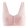 Ropa interior para madres de mediana edad y ancianas, chaleco inalámbrico para mujer, talla grande, algodón, cómodo sujetador para ancianos, hebilla frontal, ropa interior para mujer
