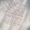Lindo Pegatina de Lazo Dulce en Relieve 3D Popular Dopamina Pequeño Lazo Adhesivo para Uñas DIY